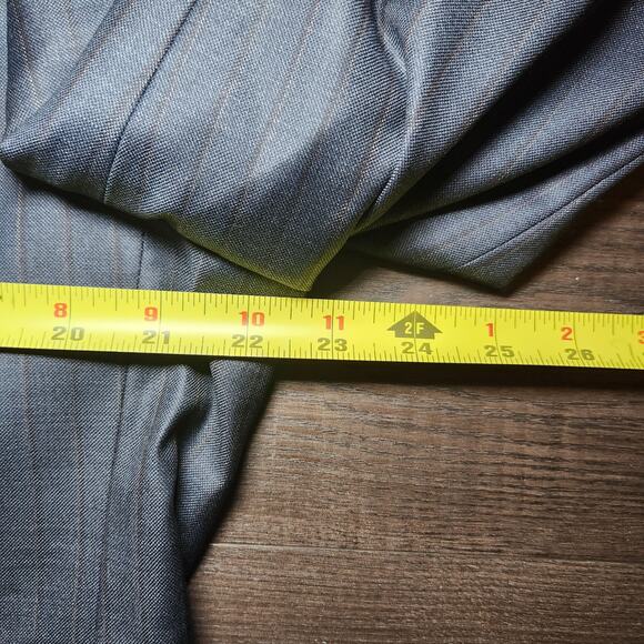 JACK VICTOR Mens Sport Coat Blazer 42R Gray Wool Striped Two-Button Notch Canada - Picture 12 of 16